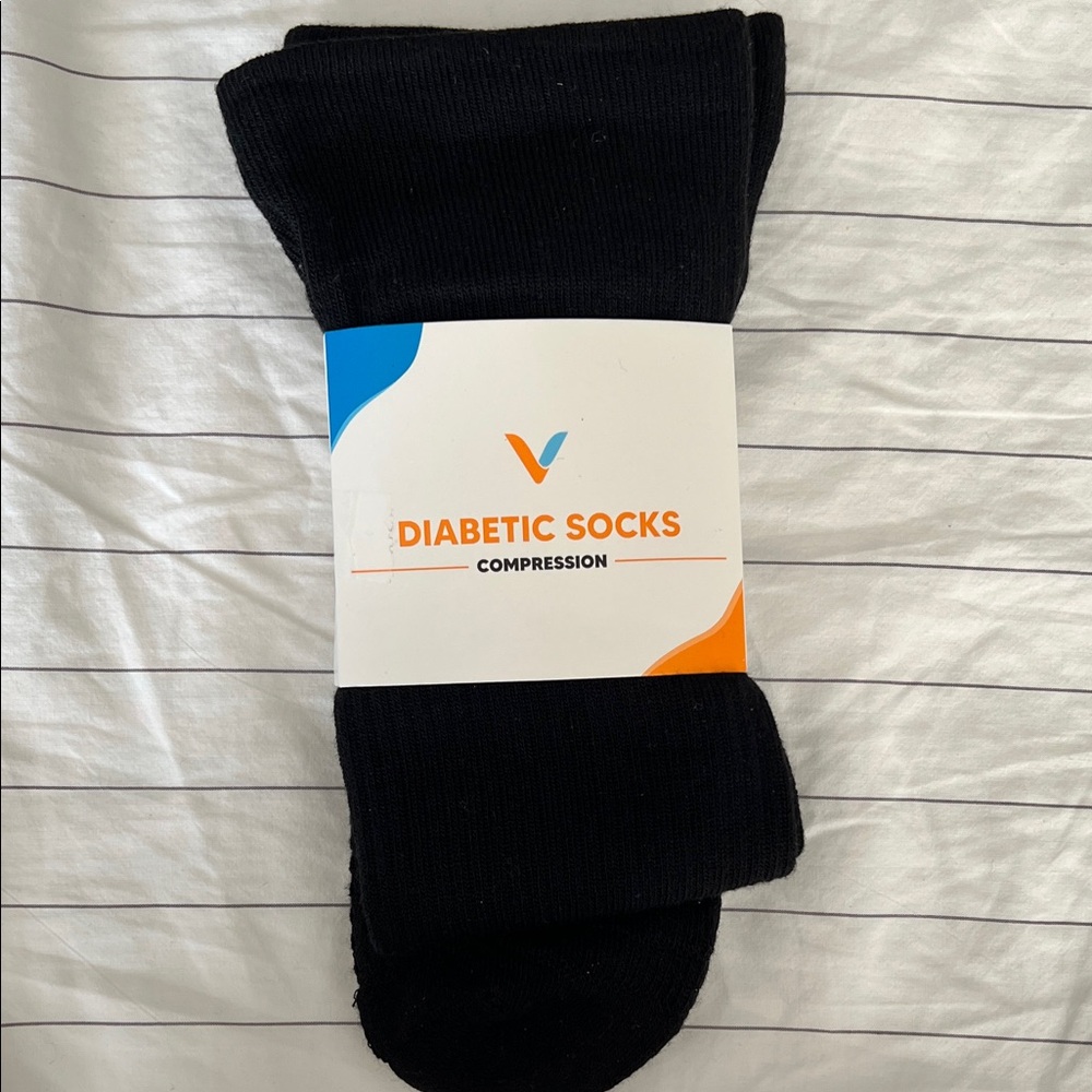 Diabetic Compression Socks - Black